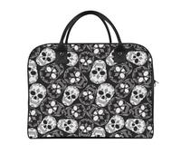 Dyscalibro Bolso de viaje, bonito bolso de mano Schnauzer para perro, bolso de hombro casual, bolsa de mensajero cruzada, Calavera de azúcar, Talla única