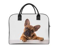 Dyscalibro Bolso de viaje con patrón de jirafa, bolso de hombro casual, bolso bandolera, Pata y perro de bulldog francés, Talla única
