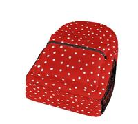 Dyscalibro Mochila casual de tela Oxford duradera, mochila de fresa, bolsa universitaria para niños, niñas, viajes, deportes, Lunares rojos, One Size