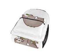 Dyscalibro Mochila casual de tela Oxford duradera, mochila de sandía de verano, bolsa universitaria para niños, niñas, viajes, deportes, 111Cute Sloth, One Size