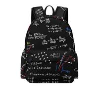 Dyscalibro Mochila, mochila de búho negro, mochila casual para exteriores, deportes, viajes, Matemáticas Lineales Educación Matemática, 42 x 30 x 15 cm
