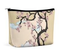 Dyscalibro Neceser portátil con cremallera para uso diario, viaje, Cerezo de montaña Fuji en Japón, One Size