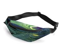 Dyscalibro Riñonera ajustable para correr, caminar, senderismo, Hermosas luces del norte, 36*15cm