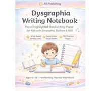 Dysgraphia Writing Notebook for Kids: Pastel Highlighted Handwriting Paper with Wide Ruled Lines | 110 Practice Pages for Dysgraphia, Dyslexia, ASD & ... Practice Workbook with Color-Coded Lines