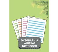 Dysgraphia Writing Paper for kids: Adaptive Paper to Tracing and writing practice for dysgraphia - Visual Cues with Colored Lines and Left Margins for boy and girls