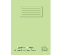 Dyslexia Tinted Exercise Book A4 10mm Lined - Green: Visual Stress Notebook - Coloured Paper - 10 mm Line Ruled With Margin - School Writing Exercise Books for Children - Green Cover