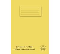 Dyslexia Tinted Exercise Book A4 10mm Lined - Yellow: Visual Stress Notebook - Coloured Paper - 10 mm Line Ruled With Margin - School Writing Exercise Books for Children - Yellow Cover