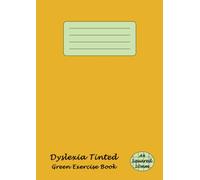 Dyslexia Tinted Exercise Book A4 10mm Squared: Visual Stress Notebook - Green Paper A4 (21cm x 29.7cm) - School Maths Exercise Books - 10 mm Squares - Orange Cover
