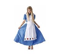 Dysmad Disfraz de Alicia y de Sombrerero. Talla única. El de Sombrerero incluye: Sombrero, Chaqueta con C.haleco, Pantalón y Pajarita. El de Alicia: Vestido y Delantal. (Alicia, Talla única M/L)