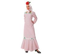 Dysmad Vestido de chulapa madrileña para mujer especial para San Isidro en dos colores diferentes (Azul)