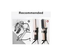 Dyson compatible metal wall mount for curling iron and straightener, black gold aluminum VHV