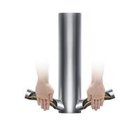 Dyson HU03 Airblade 9kJ Secamanos Automático de Acero Inoxidable, 900W, 450 mm Ancho, Filtro HEPA, Secado en 10s