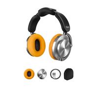 Dyson Ontrac Auriculares, Cancelación Activa de Ruido, Inalámbricos | Rango de Sonido 6 Hz a 21 kHz, Autonomía Prolongada con Carga Rápida, Diseño Cómodo en Microfibra y Aluminio, Color Amarillo