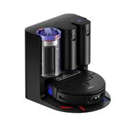 Dyson Spot+Scrub™ AI Robot aspirador y fregona, 18.000 Pa, 200 min de autonomía, auto-vaciado, depósito 3 L, rodillo de autolimpieza y filtrado higiénico 0,1 micras (Negro/Azul)