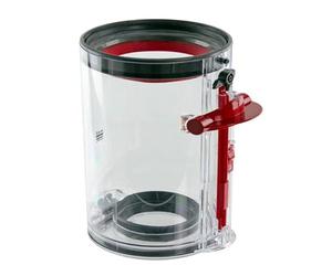 Dyson SV12 Motorhead y V10 Allergy Cubo de Polvo pequeño, Transparente/Rojo