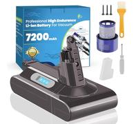 Dyson v10 Batería de repuesto 7200 mAh para aspiradora inalámbrica V10 Animal/Absolute/Motorhead SV12 Fluffy Wireless Stick Vacuum Cleaner (no compatible con SV10)