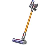 Aspirador escoba - Dyson V8 Absolute+, 115W, Sin bolsa, Inalámbrico, 0.54l, 40min, Rinconera con luz, Naranja