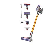 Aspirador escoba - Dyson V8 Absolute+, 115W, Sin bolsa, Inalámbrico, 0.54l, 40min, Rinconera con luz, Naranja