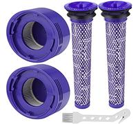 Dyson V8/V7 Filtros de Repuesto - Kit de 2 HEPA, 2 Pre Filtros Lavables y Cepillo de Limpieza para Absolute Animal Motorhead