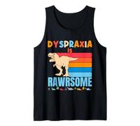 Dyspraxia Is Awesome - Dinosaurio de concienciación de dispraxia para niños y niñas Camiseta sin Mangas