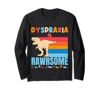 Dyspraxia Is Awesome - Dinosaurio de concienciación de dispraxia para niños y niñas Manga Larga
