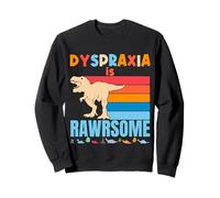 Dyspraxia Is Awesome - Dinosaurio de concienciación de dispraxia para niños y niñas Sudadera