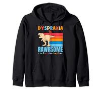 Dyspraxia Is Awesome - Dinosaurio de concienciación de dispraxia para niños y niñas Sudadera con Capucha