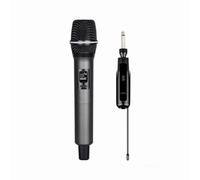 DystopiaWorld Micrófono inalámbrico de Mano 2.4G con Receptor Recargable, Adecuado para Karaoke y Diversos Eventos, señal Estable, utilizando tecnología de modulación Avanzada (uno a uno)