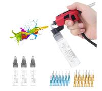 Dytabepl Para modelos para modelos, herramienta de pintura PT-AB, aerógrafo sin lavado, con rack de marcadores, cambio de color rápido, hobby, herramientas de manualidades