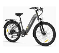 Dyu C1 Bicicleta Eléctrica 26" Motor 250W Batería 36v10Ah Alcance 60Km con Frenos de Disco Azul/Gris