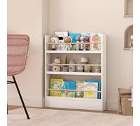 DYUNCZ Libreria Pared, Expositor Libros Infantil, Estanteria Libros Infantil, Estantería Estrecha for Niños, Librería Independiente de 3 Niveles for Libros, Revistas y Periódicos(Size:70cm)