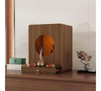 DYUNCZ Mesa de Altar Personal, Mesa de Meditación del Altar con Cajón, Altar para Espiritual, Estante para Buda, Escritorio de Meditación, para Culto y Ofrendas(Brown,50x36x58)