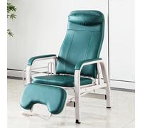 DYUNCZ Sillas de Sala de Espera, Silla de Muestreo de Sangre con Respaldo Ajustable y Estructura de Acero, Silla de Infusión con Soporte para Portasueros(Green)