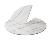 DYUNCZ Tablero de Mesa Redondo Plegable, Diámetro de 120 Cm, 140 Cm, 150 Cm, 130 Cm y 180 Cm, Mesa Redonda Plegable, Tablero de Madera de Repuesto, Sin Patas, Ahorra Espacio(White,140cm/55)