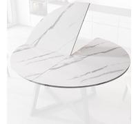 DYUNCZ Tableros Redondos 120CM-180CM, Tablero de Mesa Redondo Plegable, Mesa Extensible Comedor, Sin Patas, para Banquetes, Cocinas y Comedores(150cm)