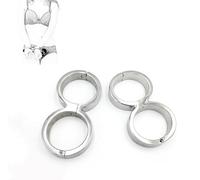 DYUOMB BDSM Figura de acero inoxidable 8 Esposas Tobillo Puños Restricciones Juguetes sexuales for hombres y mujeres SM Esposas Lock Esposas Cama sexual Juguetes sexuales(Men:6.25.7cm)