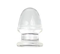 DYUOMB Tapón Anal de vidrio BDSM, cuentas anales gruesas de 6cm, dilatador de ano, tapones for los glúteos for hombres y mujeres, juguetes sexuales for masaje del punto G(A)