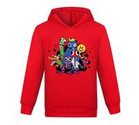 DYWPYCLQ Sudaderas con capucha para niños, sudaderas de dibujos animados para niños, sudaderas de manga larga para niños y niñas, ropa de algodón, sudadera de estilo 5-6A, rosso, 11-12 años
