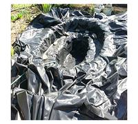 DYXJB Duradero Plegable Impermeable Estanque Prefabricado, HDPE de 0,35mm para Servicio Pesado Lona Estanque (Color : Black, Size : 3x5m)