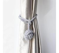DYYEUAVT 1 Uds. Abrazadera Creativa for Cortina, Accesorios Decorativos for el hogar y la habitación, Hebilla Simple for Ventana, Cuerda Hecha a Mano, Soporte for Cortina, Cuerda Cilp(Grey)
