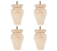 DYYEUAVT 4 unids/Set Muebles de Madera Maciza Patas de Repuesto en Forma de Calabaza sofá Patas sofá sillón Mesa sofá Silla Taburete Muebles pies(Without Accessories)