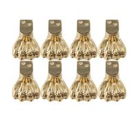 DYYEUAVT 8 unids/Pack Pata de Mueble Estilo Antiguo Hardware Forma de Garra Mejora del hogar Soporte Esquina Protector aleación de Zinc tocador Caja de Madera(Gold)