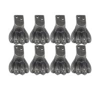 DYYEUAVT 8 unids/Pack Pata de Mueble Estilo Antiguo Hardware Forma de Garra Mejora del hogar Soporte Esquina Protector aleación de Zinc tocador Caja de Madera(Bronze)