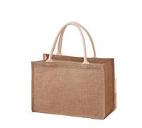 DYYEUAVT Bolsas de lino, bolsas de compras, bolsa de lino, sacos de algodón pintados a mano, sacos de imitación portátiles de yute, bolsas laminadas, bolsa de compras plegable(H-Z)