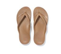 DYYEUAVT Crestar Women's Orthopedic Flip Flops Summer EVA Sandals For Plantar Fasciitis Relief Comfort Unisex Non-slip Beach Slippers(Brown,40)