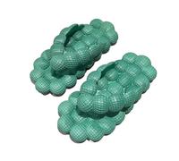 DYYEUAVT Flip-flops Female Summer Wear All Kinds Of Home Indoor Non-slip Can Flat Slippers(Deep Green,38)