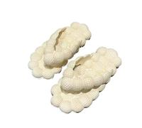 DYYEUAVT Flip-flops Female Summer Wear All Kinds Of Home Indoor Non-slip Can Flat Slippers(White,38)