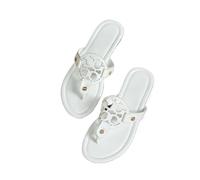 DYYEUAVT Flip-Flops Women's Summer Outer Wear Retro Slippers Comfortable Holiday Sandals(WHITE,37)