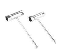 DYYEUAVT Llave de tubo de acero inoxidable de 16-19mm, 17-19mm, 13-19mm for motosierras de gasolina y desbrozadoras, maquinaria de jardín(13-19mm Long)