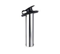 DYYEUAVT Soporte de Acero Inoxidable for caña de Pescar for Barco, Montaje Empotrado, Tapa de PVC de 15/30/90 Grados, Tubo Interior y Junta, Accesorios for Barco(15 Degree)